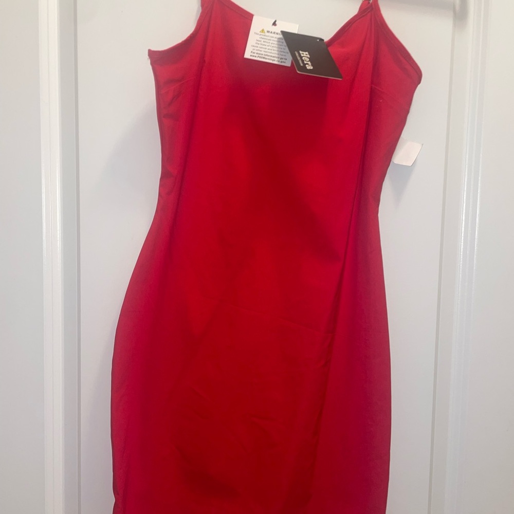 Simple but cute red dress!
